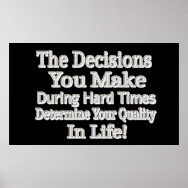 Poster Design De Trabalho de arte Bonito " Sua Qualidade  (Frente)