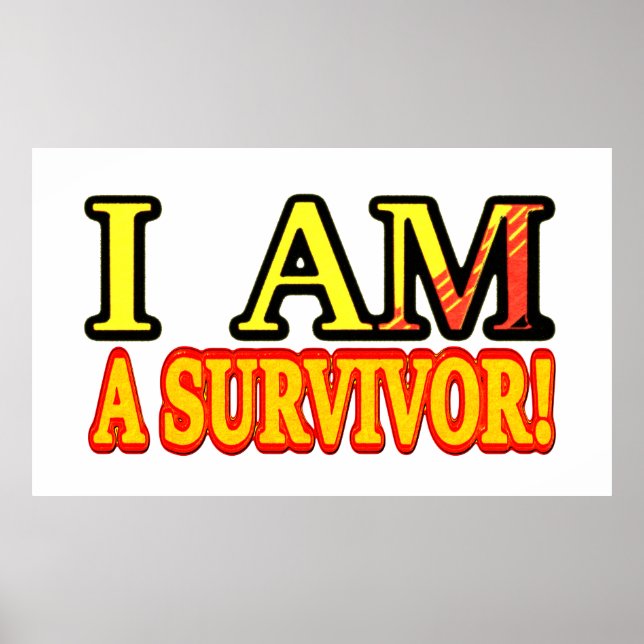 Poster Design de Trabalho de arte de "SOBREVIVOR". Compra (Frente)