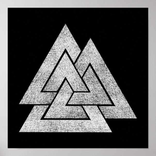 Poster Design de Valknut Viking (Frente)