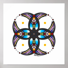 Poster Design de vidro retido