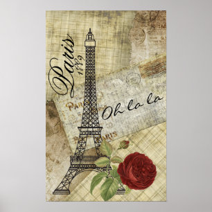 Pôster Design de Vintage Paris