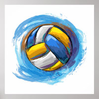 Design de Voleibol pintado Digitalmente