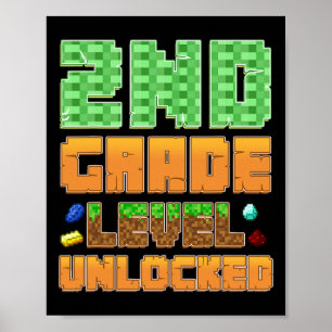 Poster Design de Volta às Aulas de Gamer Desbloqueado Nív