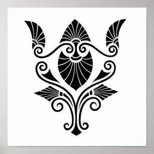 Poster Design Decorativo Elegante (1862) Pequeno