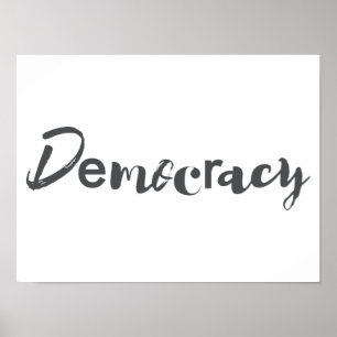 Poster Design-Democracia criativa, legal, moderna e lúdic