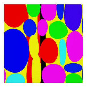 Pôster Design dinâmico colorido