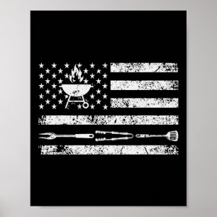 Poster Design Divertido de Churrasco Defumação de Carne1