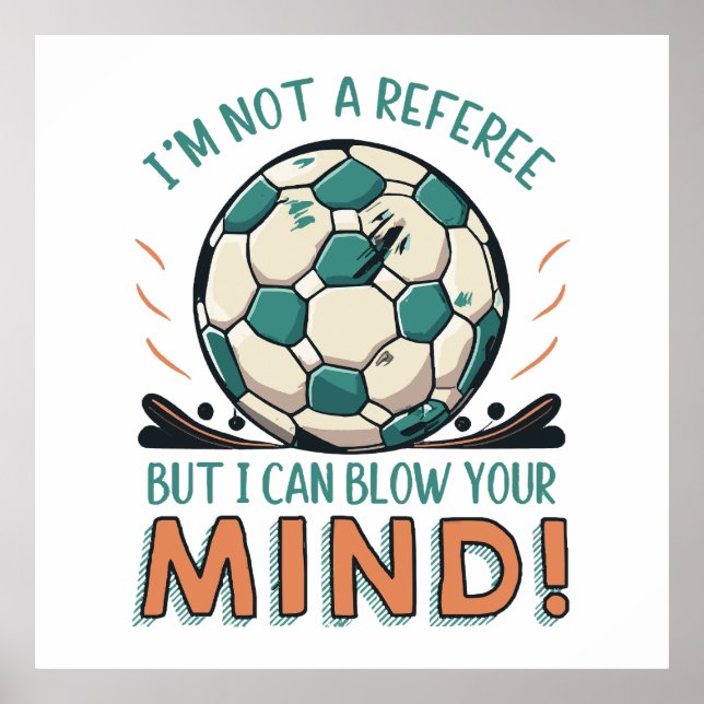 Poster Design Divertido de Futebol (Frente)