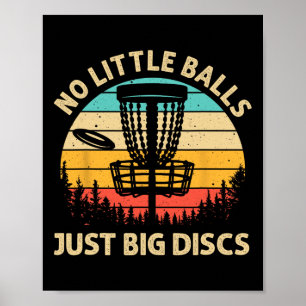Poster Design Divertido de Golfe de Disco para Homens Mul