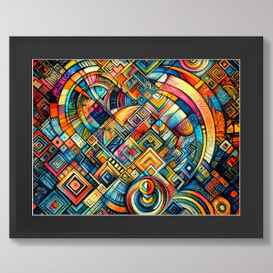 Poster Design do abstrato colorido de desenho de pastel