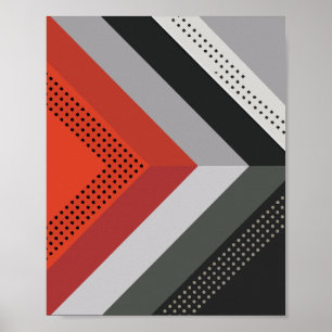 Poster Design do abstrato de seta geométrica