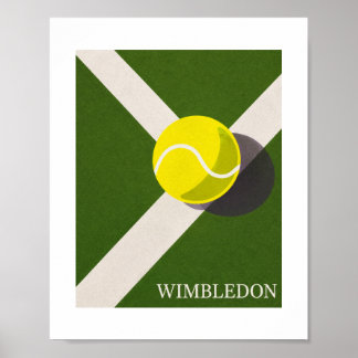 Poster design do court de tênis de Wimbledon
