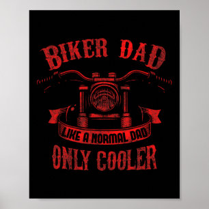 Poster Design do dia do Pai Biker para a motocicleta Padr