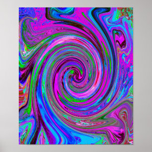 Poster Design do dispositivo retrorreflector com espiral 