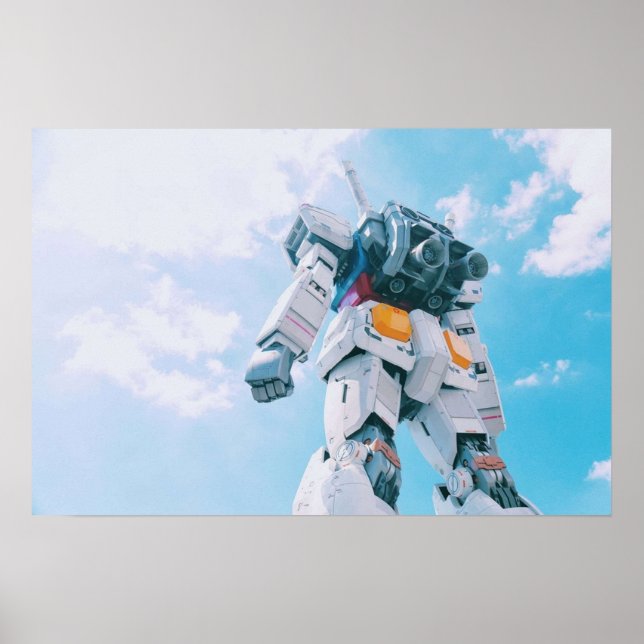Poster Design do estilo de blindagem móvel Gundam RX 78 (Frente)