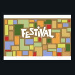 Poster design do Festival Cultural Harlem de 1969<br><div class="desc">Palco do Festival Cultural Harlem de 1969,  como documentado no Prêmio da Academia,  o documentário "Summer of Soul"</div>