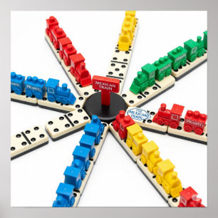 Poster Design do jogo do trem mexicano