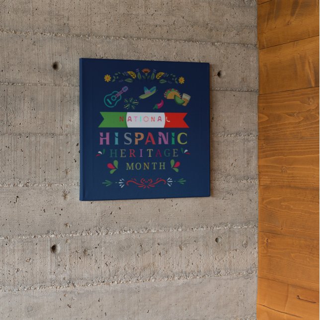 POSTER DESIGN DO MÊS DO PATRIMÔNIO HISPÂNICO NACIONAL (Criador carregado)