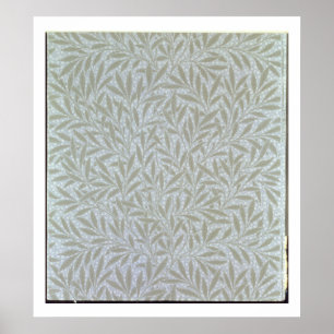 Poster Design do papel de parede do salgueiro, 1874