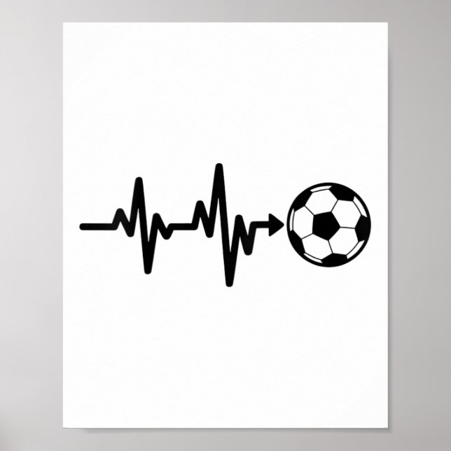 Poster Design do Pulso do Coração do Futebol  (Frente)