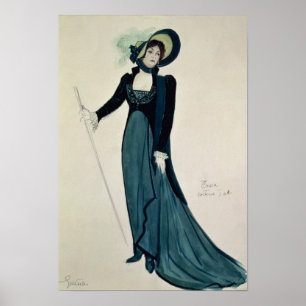 Poster Design do traje para Tosca