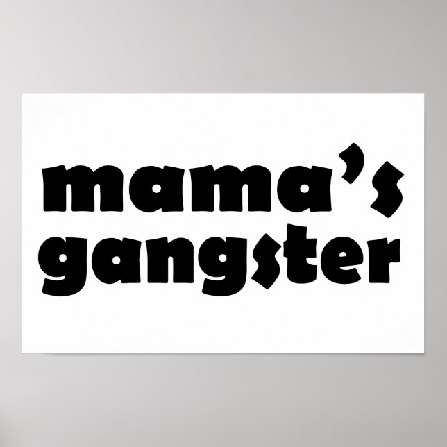 Poster Design engraçada do gangster Mamas (Frente)