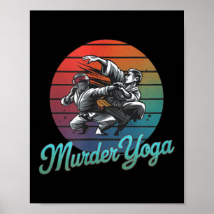 Poster Design engraçado de Jiu-Jitsu Brasileiro de assass