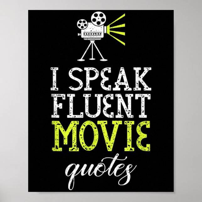 Poster Design Engraçado Do I Speak Fluent Movie Cotes &am (Frente)
