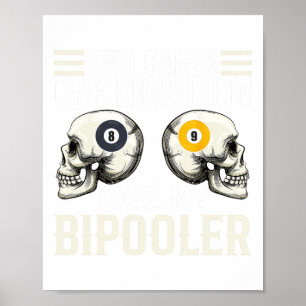 Poster Design Engraçado Do Jogador De Piscina - Para Vent
