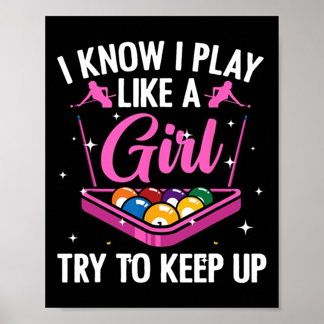 Poster Design Engraçado Para Mulheres Meninas Piscina (Frente)