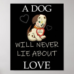 Poster Design Engraçado Vintage Mães e Pais de Cachorro M