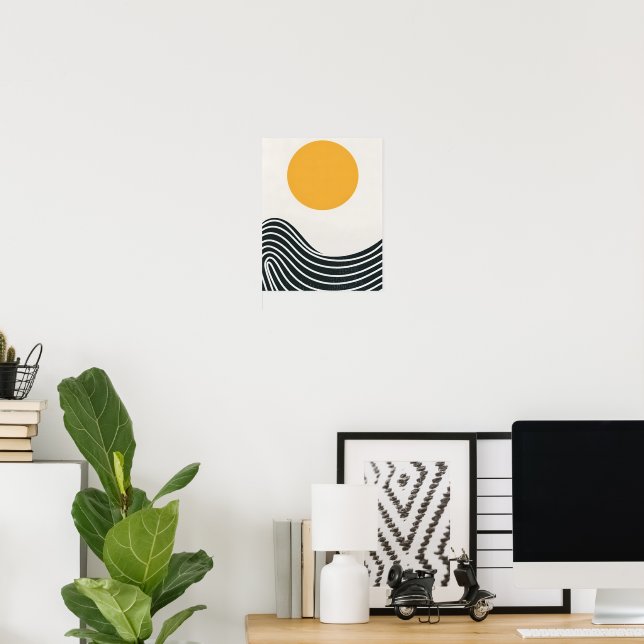 Poster Design Escandinavo Boho Moderno (Escritório em casa)