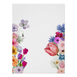 Pôster Design estético floral - Flor