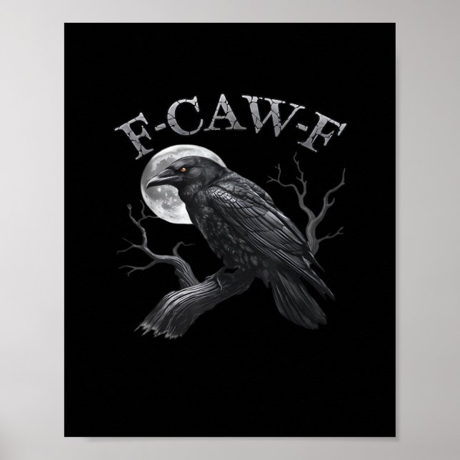 Poster Design F-Caw-F Clássico Gótico da Lua Pássaro Lega (Frente)