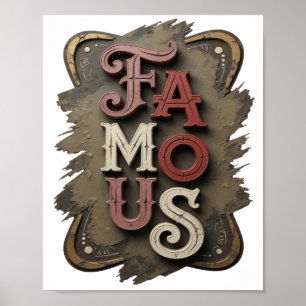 Poster Design FAMOSO Prata Fresca