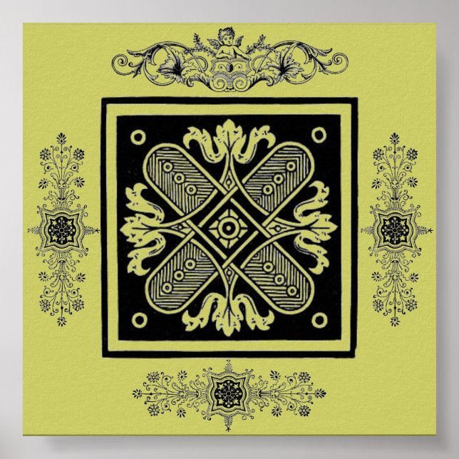 Pôster Design floral (Frente)