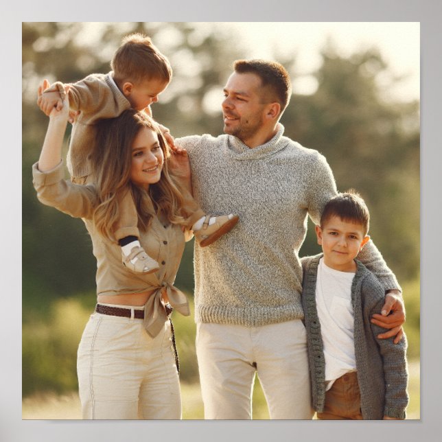 Poster Design Foto do seu próprio Solteiro (Frente)