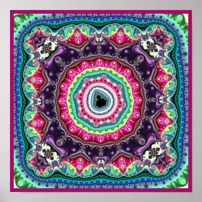 Poster Design Fractal Mandelbrot (Frente)