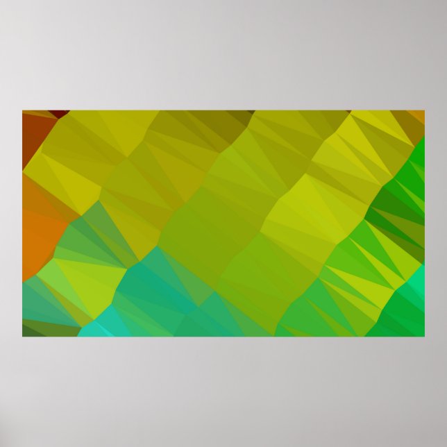 Poster Design geométrica. Fundo de gradiente colorido. Ge (Frente)