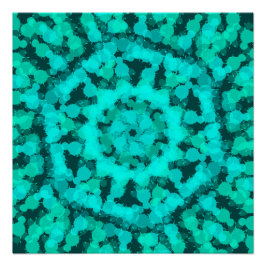 Pôster Design geométrica verde-hormonal