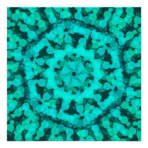 Pôster Design geométrica verde-hormonal