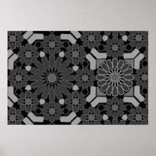 Poster Design geométrico do mosaico