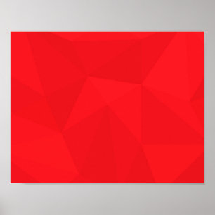 Poster design geométrico, vermelho, legal, único, de te