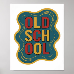 Poster Design Gráfico Amarelo Edgy OLD SCHOOL