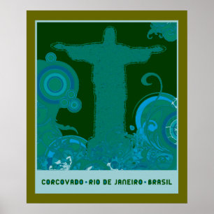 Poster Design gráfico de Corcovado