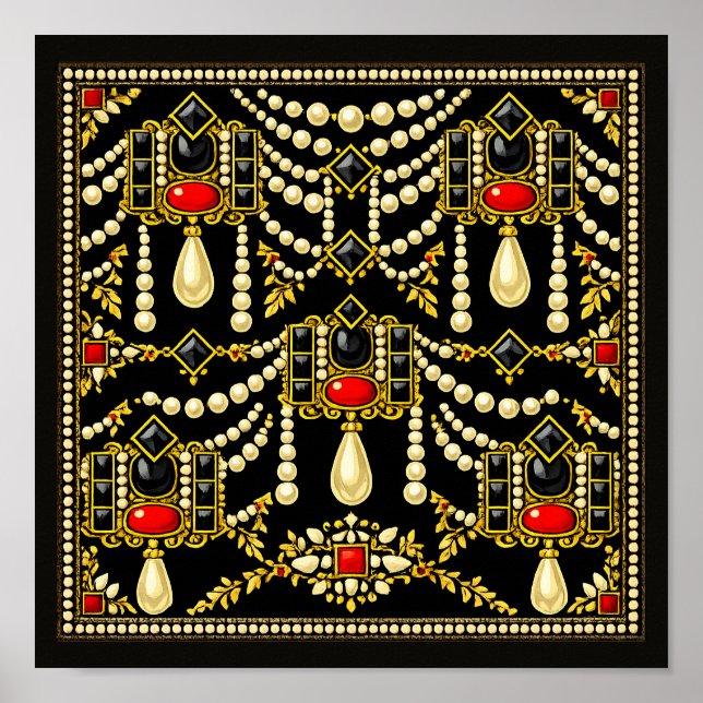 Poster Design Inspirado nas Joias de Maria Rainha dos Esc (Frente)