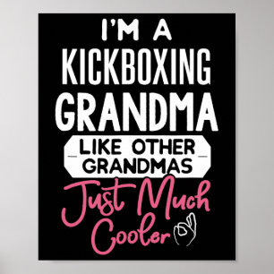Poster Design Legal Dia das Mães Kickboxing Avó 