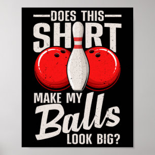 Poster Design legal Para Homens Boliches Esporte