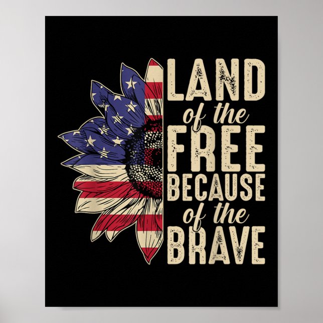 Poster Design Memorial Para Militares E Mulheres Dos Eua (Frente)