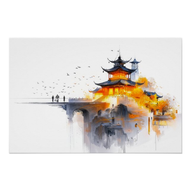 Pôster Design Minimalista Japonês (Frente)